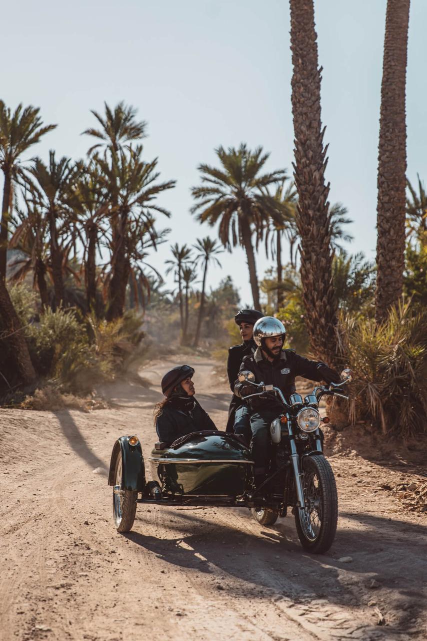 Sidecar au Maroc